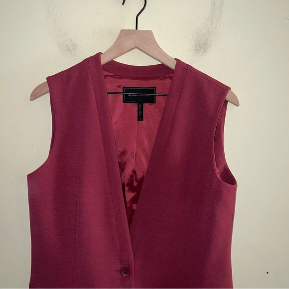 BCBG MAXAZRIA single button vest style dress with pockets S - Picture 5 of 6
